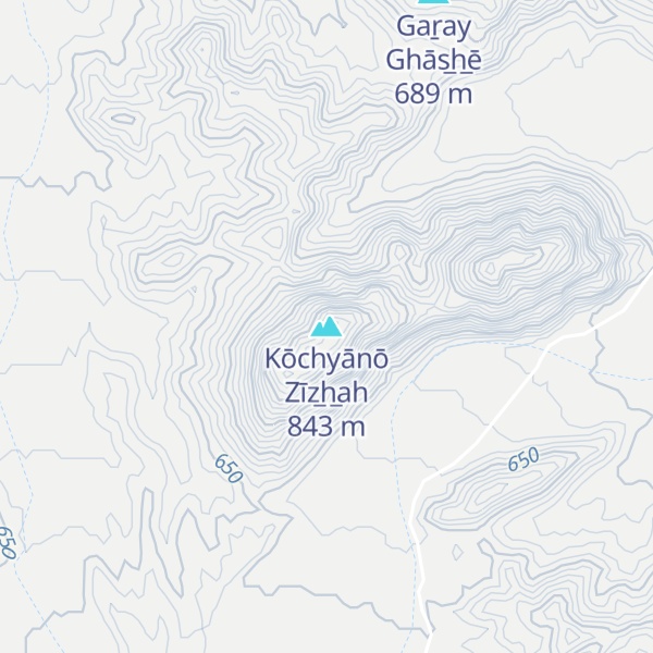 Map of Kōchyānō Zīz̲h̲ah