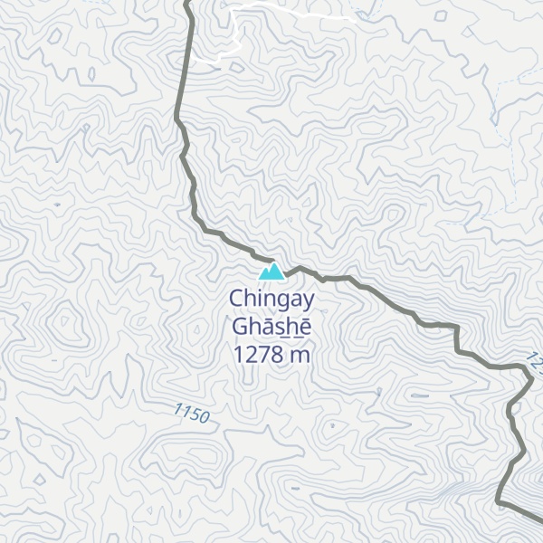 Map of Chingay Ghās̲h̲ē
