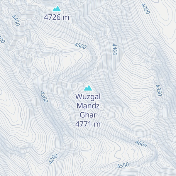 Map of Wuzgal Mandz Ghar