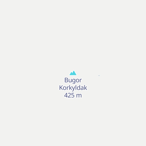 Map of Bugor Korkyldak
