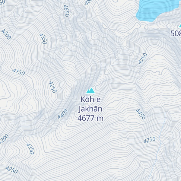 Map of Kōh-e Jakhān