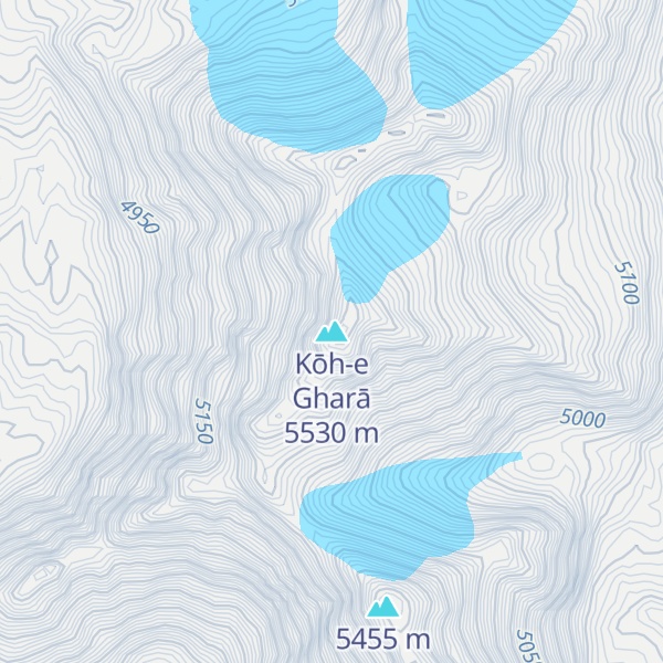 Map of Kōh-e Gharā