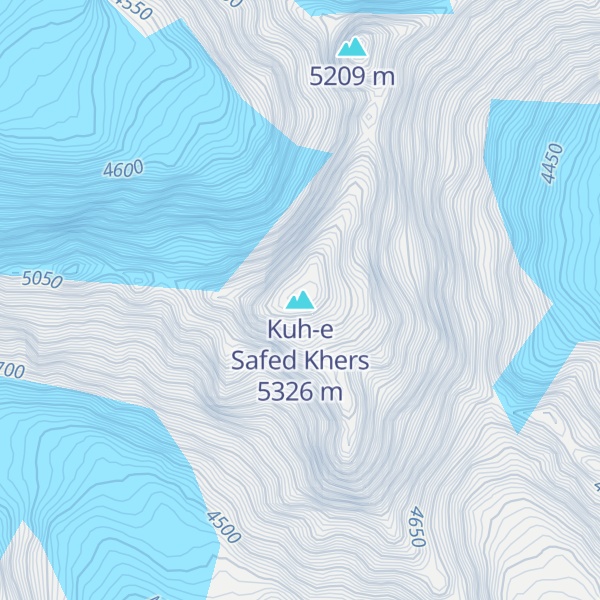 Map of Kuh-e Safed Khers