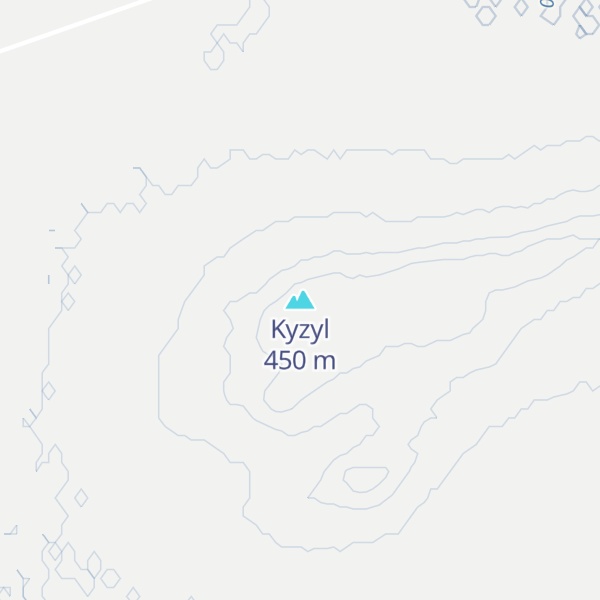 Map of Kyzyl