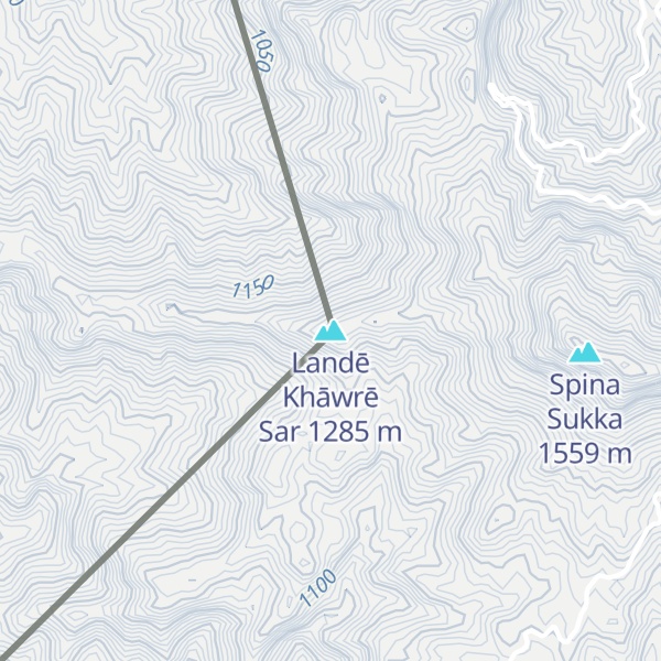 Map of Landē Khāwrē Sar