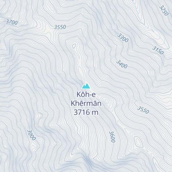 Map of Kōh-e Khērmān
