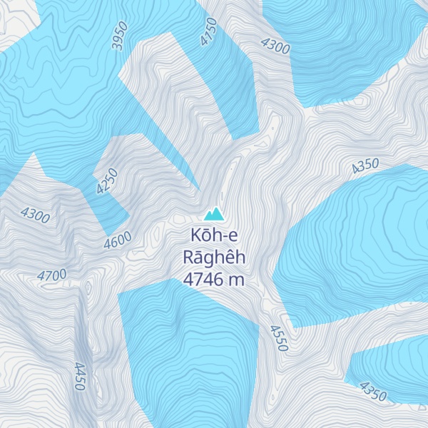 Map of Kōh-e Rāghêh