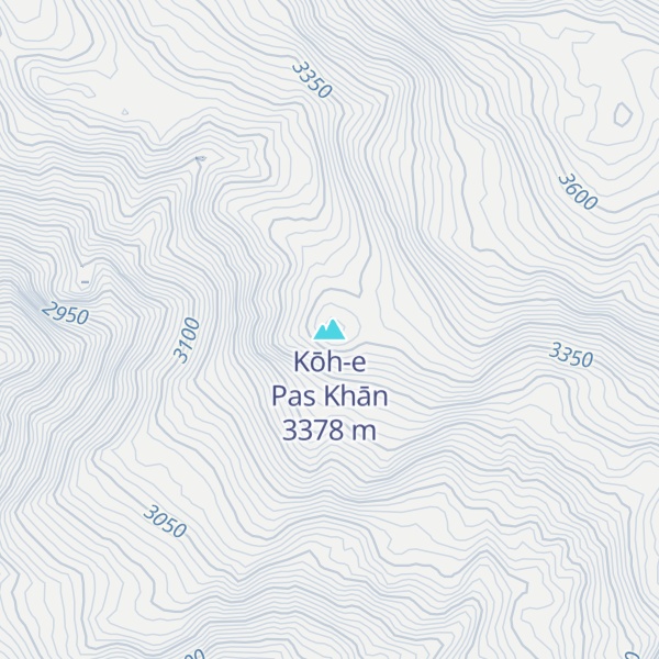 Map of Kōh-e Pas Khān