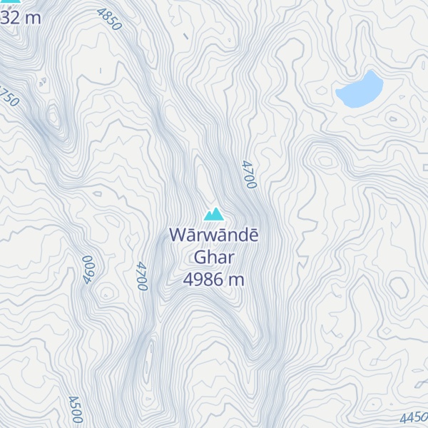 Map of Wārwāndē Ghar