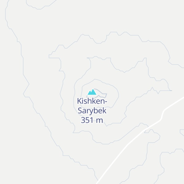 Map of Kishken-Sarybek