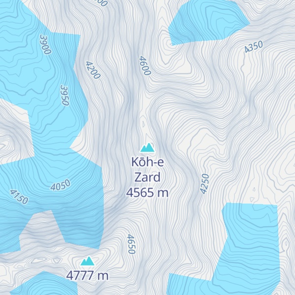 Map of Kōh-e Zard