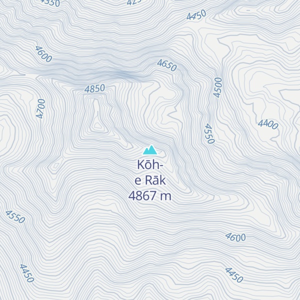 Map of Kōh-e Rāk