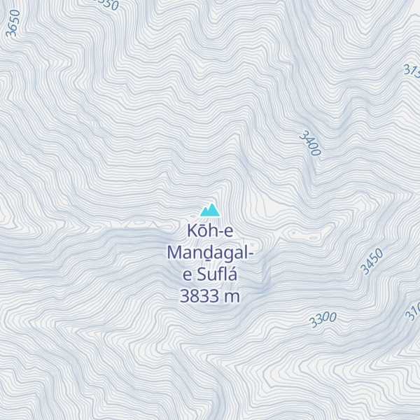 Map of Kōh-e Manḏagal-e Suflá