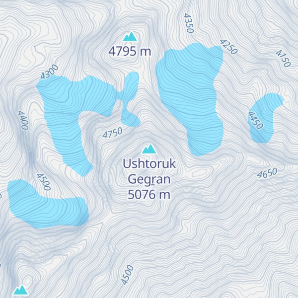 Map of Ushtoruk Gegṟan