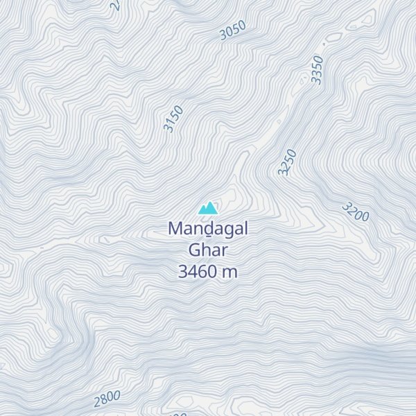 Map of Manḏagal Ghar