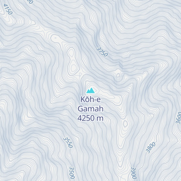 Map of Kōh-e Gamah
