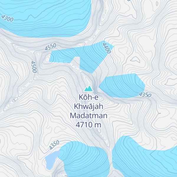 Map of Kōh-e Khwājah Madatman