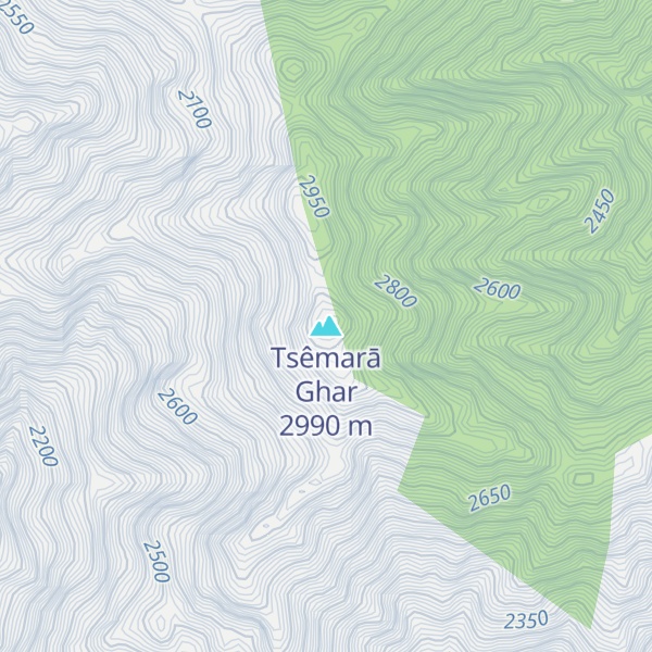 Map of Tsêmarā Ghar