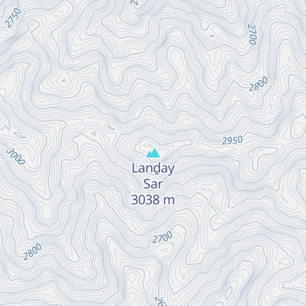 Map of Lanḏay Sar