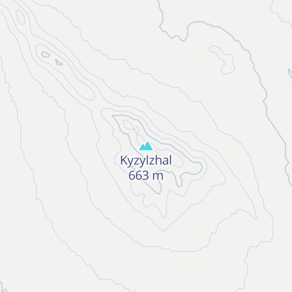 Map of Kyzylzhal