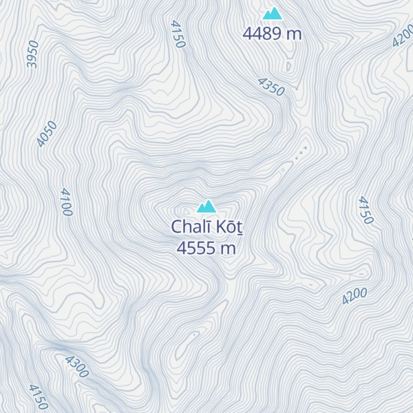 Map of Chalī Kōṯ