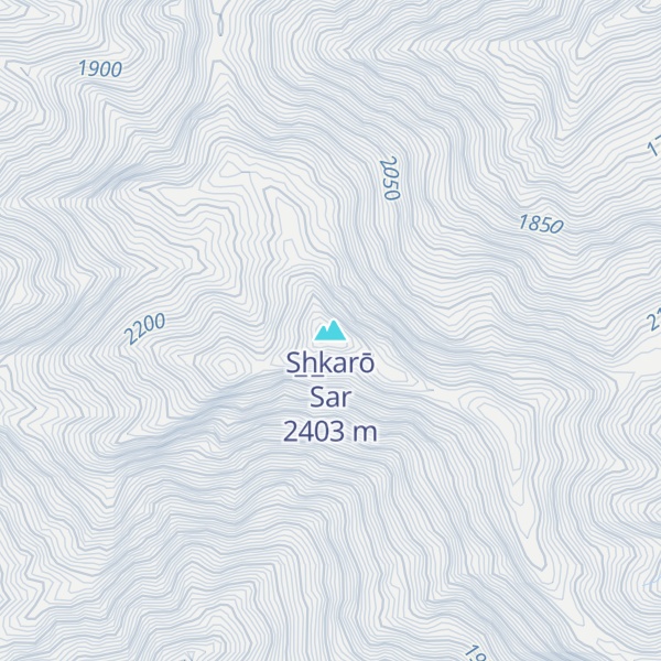 Map of S̲h̲karō Sar
