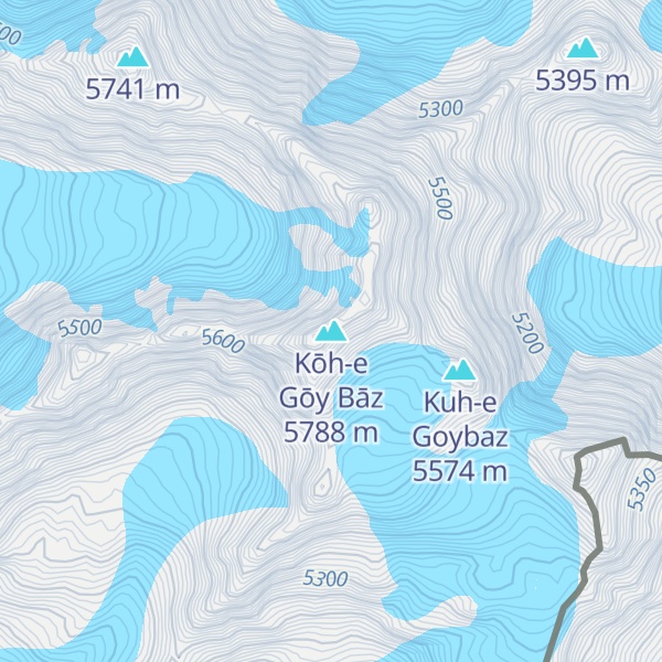 Map of Kōh-e Gōy Bāz