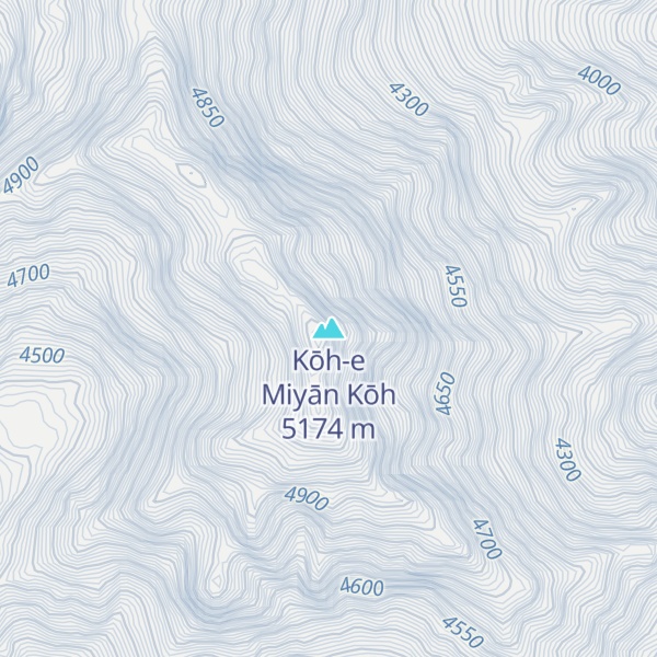 Map of Kōh-e Miyān Kōh