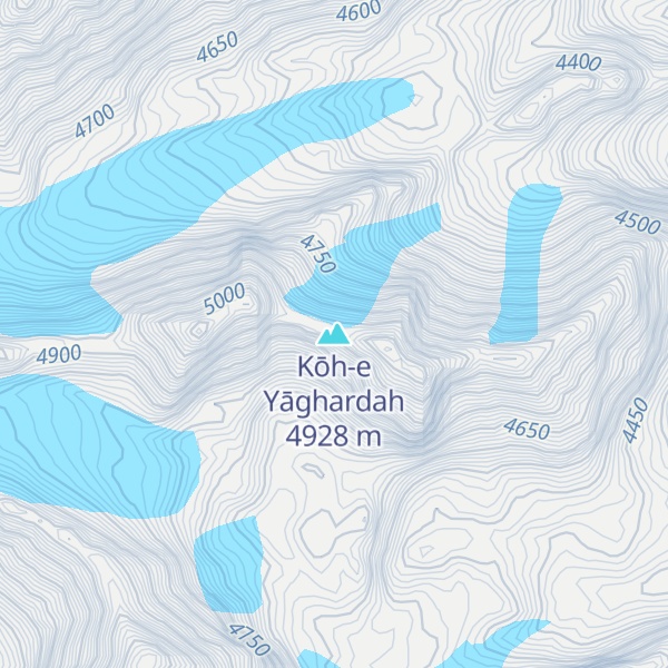 Map of Kōh-e Yāghardah