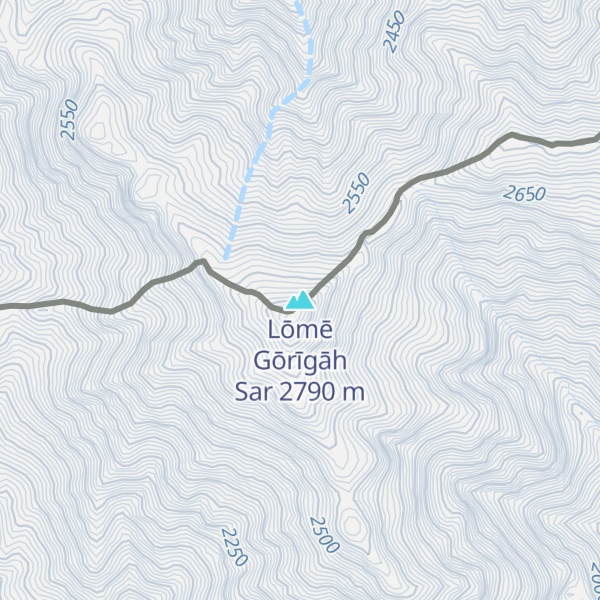 Map of Lōmē Gōrīgāh Sar