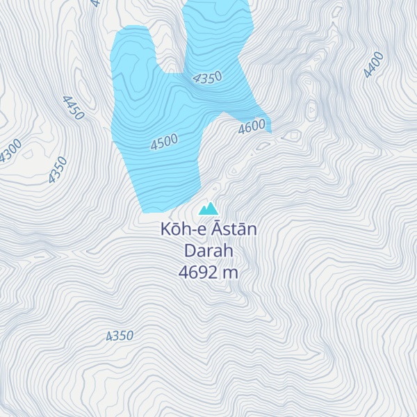 Map of Kōh-e Āstān Darah