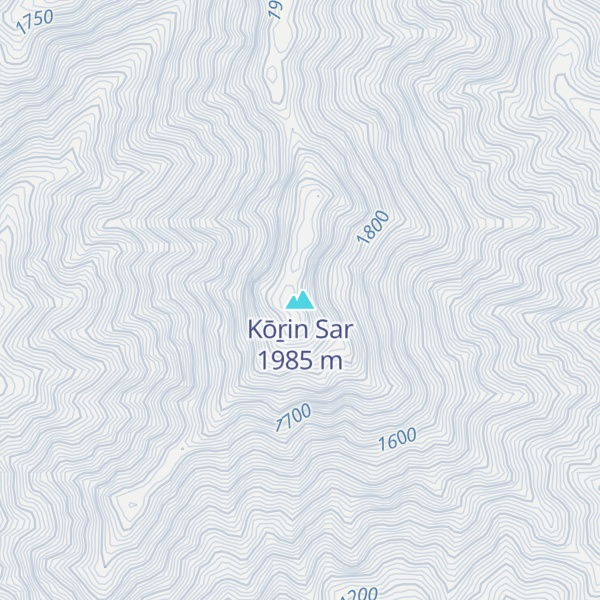 Map of Kōṟin Sar