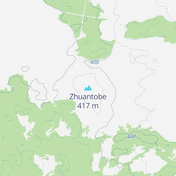 Map of Zhuantobe