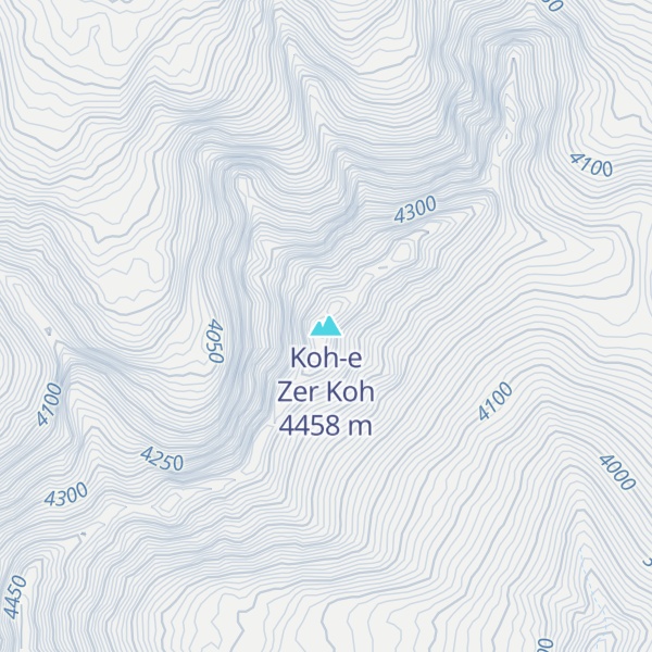 Map of Koh-e Zer Koh