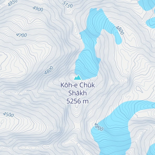 Map of Kōh-e Chūk Shākh