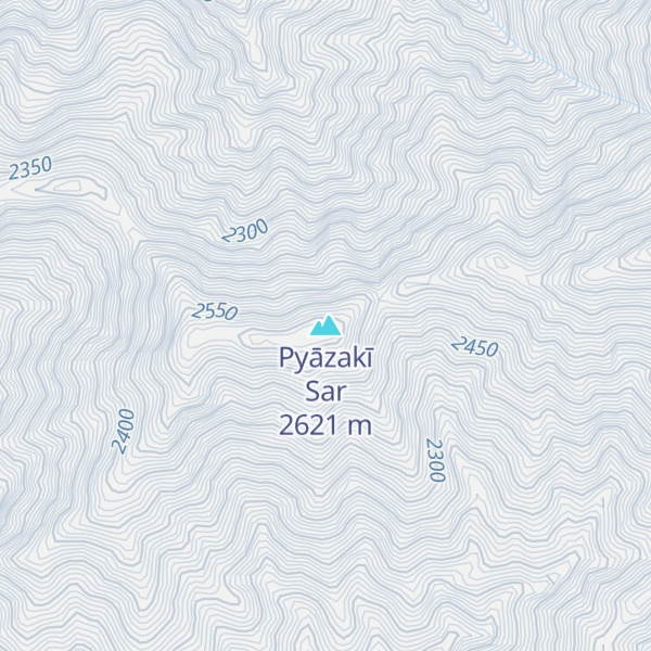 Map of Pyāzakī Sar