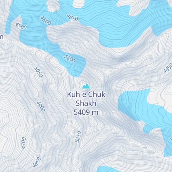 Map of Kuh-e Chuk Shakh