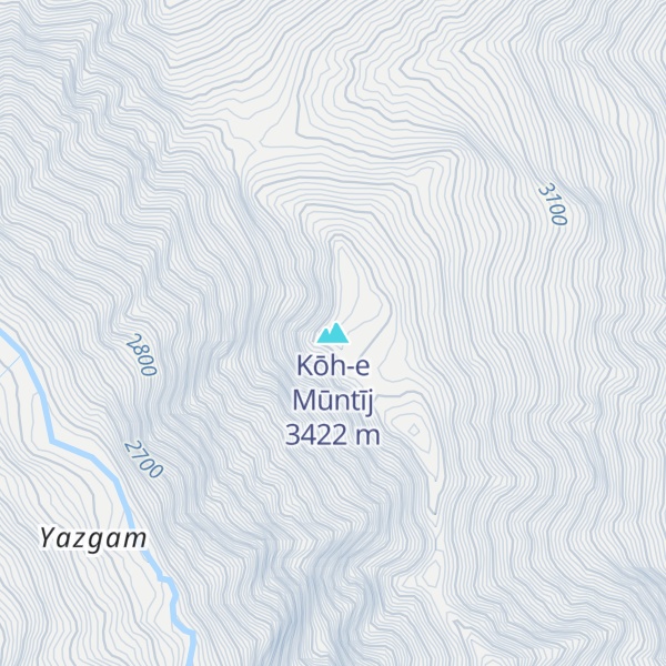Map of Kōh-e Mūntīj