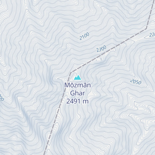 Map of Mōzmān Ghar