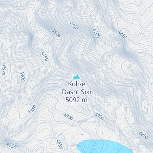 Map of Kōh-e Dasht Sīkī
