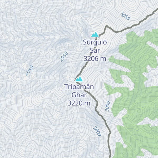 Map of Tripamān Ghar