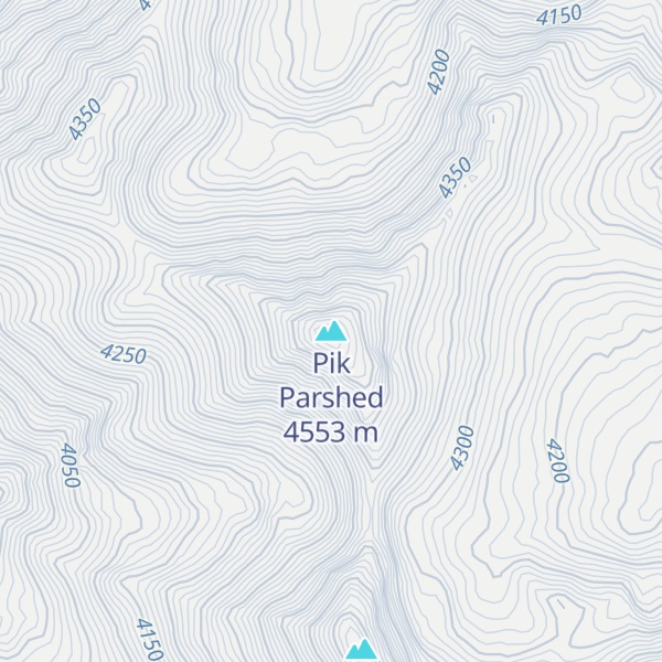 Map of Pik Parshed