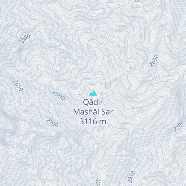 Map of Qādir Mashāl Sar