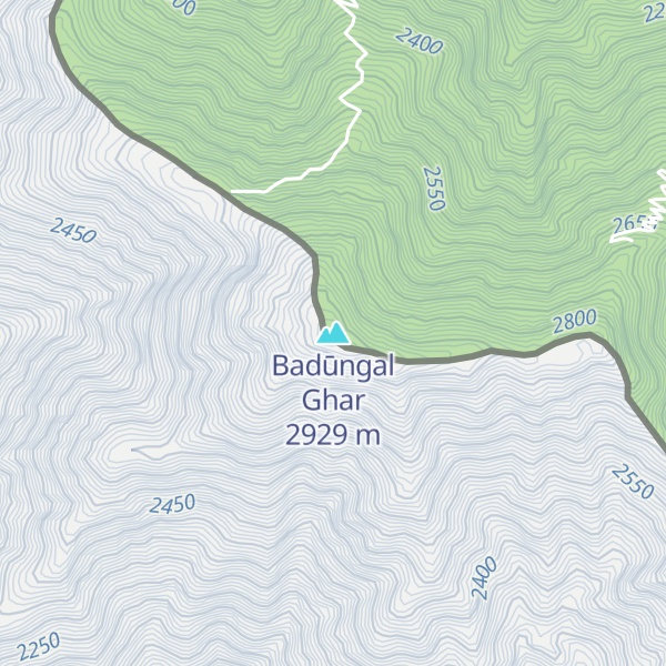 Map of Badūngal Ghar