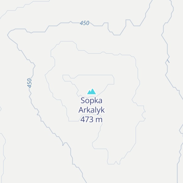 Map of Sopka Arkalyk