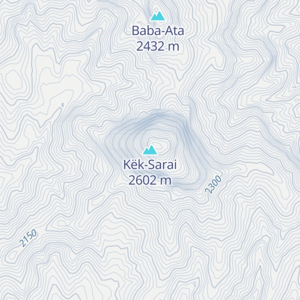 Map of Këk-Sarai
