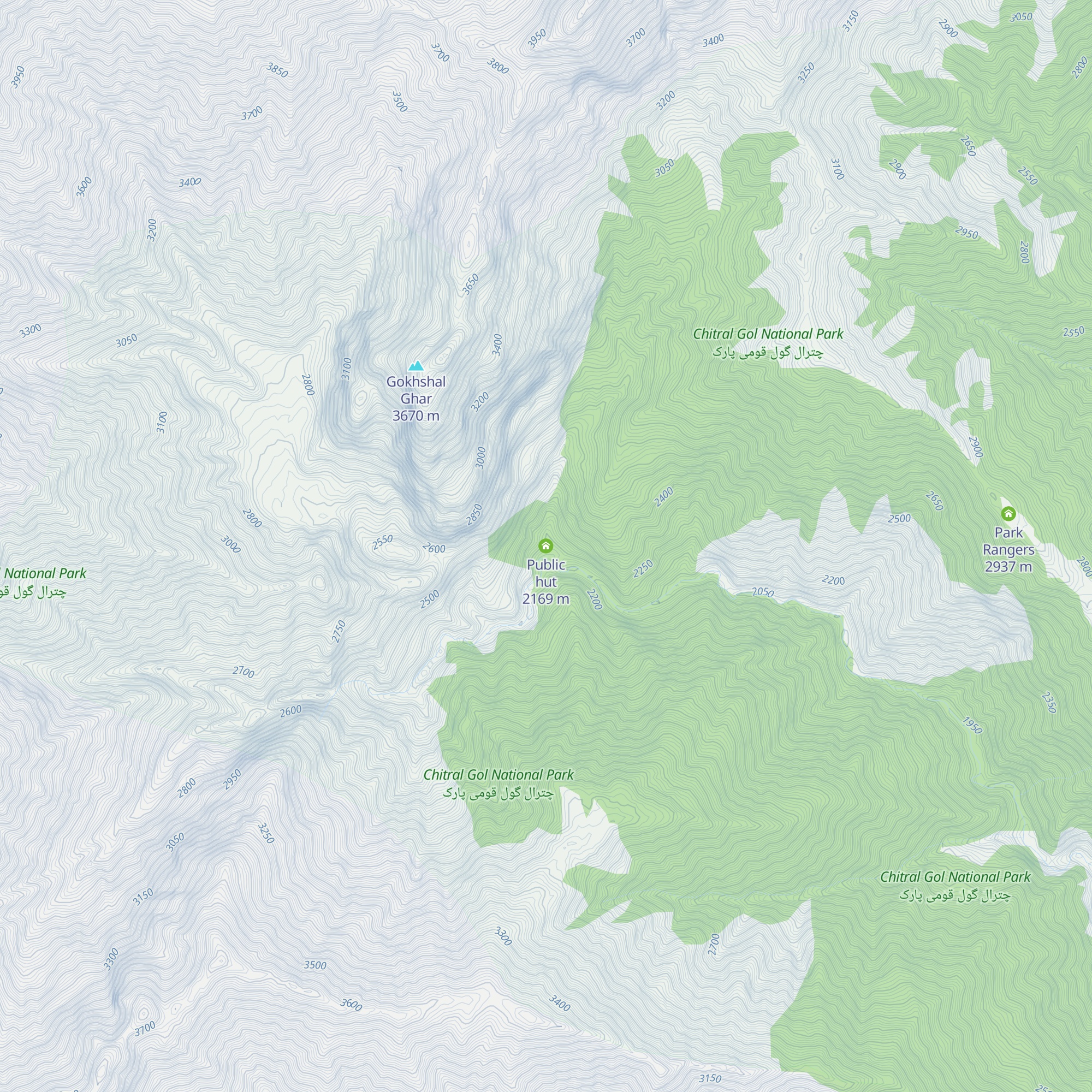 Public hut map