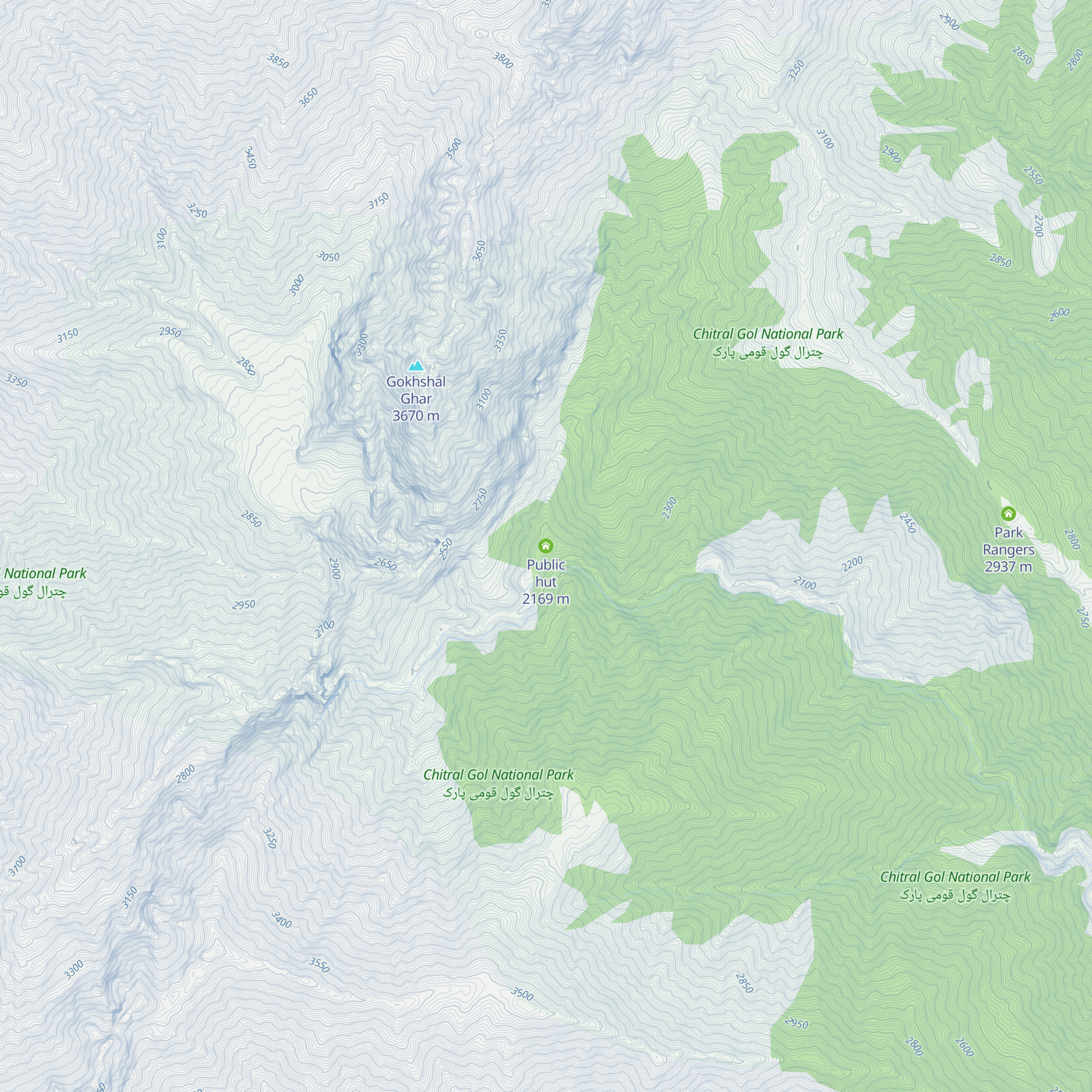 Public hut map