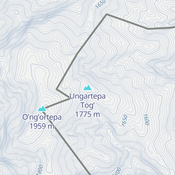 Map of Ungartepa Tog‘