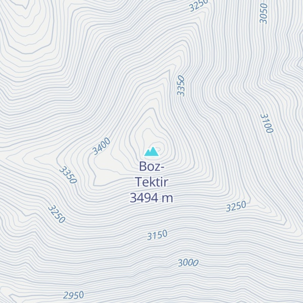 Map of Boz-Tektir